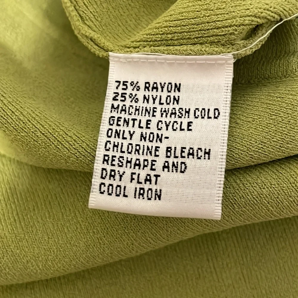 Talbots lime green cardigan